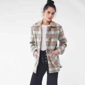 Urban Outfitters Plaid Buttoned